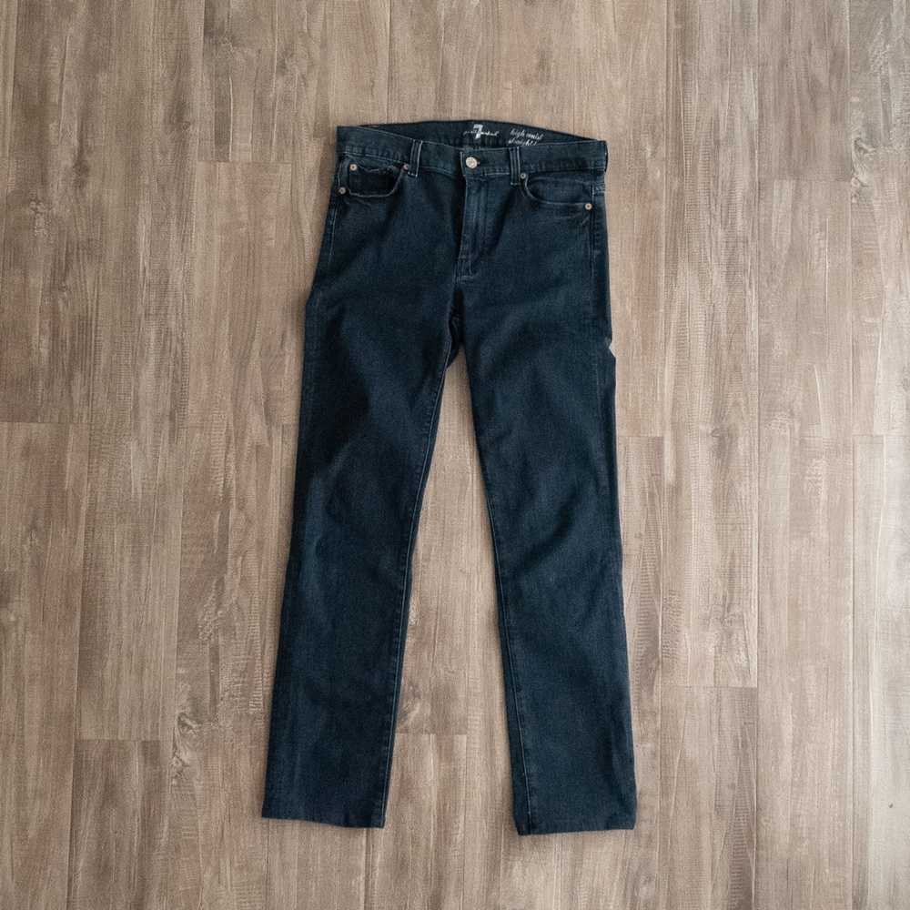 7 For All Mankind DARK blue / black jeans.